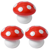 Red Decorative Mushroom Trash Bucket, , Multi-Use, 3Pcs V1366-AZ2-W-13543