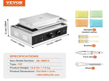 Commercial Waffle Maker, 10PCS Rectangle Waffle Baker Machine, 1550W Non-Stick Stainless Steel V952-SYBLSHFBJDP1VHULYV3