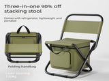 3-in-1 Outdoor Folding Chair with 10L Insulated Cooler, Durable Oxford Fabric, for Camping and V1265-AU-057-LV