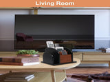 Remote Control Caddy - Wooden Rotating Coffee Table Organizer Large Spinning Wood Remote V1258-DP02-C-2184
