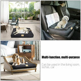 Medium Sized Waterproof Dog Car Seat Bed with Safety Belt V767-9LPET01-M-GJ-B