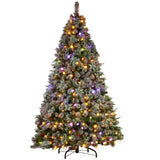 Snowy Crown Pine 2.7m Multicolour Pre-Lit Christmas Tree with 2429 Tips 112_SENCR101