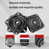 2 Pack 360 Degree Boat Seat Swivel Bases, Heavy Duty Flat Marine Pedestal Mount Replacements for V1189-LC-AMZ-00154