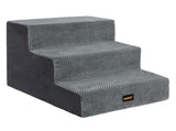 Pawz 3 Steps Pet Stairs Dog Ramp High Density Foam Grey PT1290-3