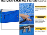 Mattress Bags for Moving and Storage, Mattress Cover with 8 Heavy Duty Handles and Strong Zipper V1317-BHD120-AUSK