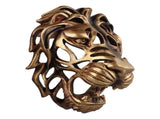 Lion Head Art Wall Decor Resin Vivid Lion Head Wall Mounted Art Sculpture for Living Room V1294-YM0706-3115230051311