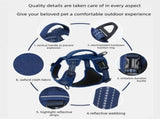 XL size Red No Pull Dog Harness and Leash Set - Reflective Oxford Fabric Puppy Vest with Control V888-ELOSUNG56319-4