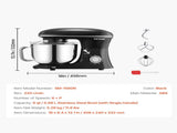 Stand Mixer 5.68 L Electric Dough Mixer 1100W 6 P Speeds Food Beater V952-XRLTMSJBJHS6I5V82V3