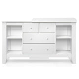 Keezi Baby Changing Table Diaper Station Drawers Chest Cabinet Nursery Furniture BABY-CHEST-WHITE-AB