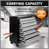 Grey 17 Drawer Tool Box Trolley Cabinet Storage Cart Garage Toolbox Organiser V465-86193_86194