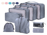 8PCS Packing Cubes for Travel Luggage Organiser Bag Compression Pouches Clothes Suitcase, Packing V1192-AZ-W-31020