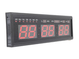 Large Digital Big Jumbo LED Wall Timer Alarm Battery Clock With Calendar Temperature V1294-YM0901-DE-09EXJ45201