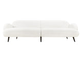 Levede Cloud Sofa 3 Seater Sherpa Fleece White SF1008-BG