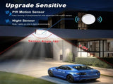 6 Pack Black Solar Motion Sensor Lights Outdoor Security Lamp 2000LM IP65 V178-59205