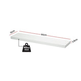 Artiss Floating Wall Shelf Set of 2 White 90CM FUR-V-WALL-03-WH