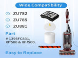 Hepa oam & elt ilter Brushroll Replacement Kit or Shark Rotator Proessional Lit-away DuoClean Vacuum V1259-DP01-F-387