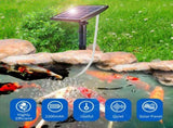6V 2W Plug-in Solar Pump with 8.2ft Pipe 2 Air Bubble Stones Fish Tankator Aquarium V1294-YM0901-YM18620ZYB001