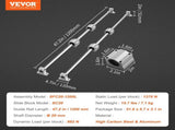 Linear Guide Rail Set, SFC20 1200mm, 2 PCS7.2 in/1200 mm SFC20 Guide Rails PCS SC20 Slide Blocks V952-ZXH20MM1200MM30G9V0
