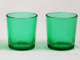 40 Bulk Pack Green Glass Votive Candle Holders Table Centreoieces Xmas Wedding Anniversary Event V382-GREENCHX40
