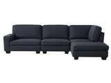 Artiss Modular Sofa Chaise Set 4-seater Dark Grey SBED-C-EP05-DA-GY-ABCE