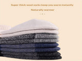 Wool Socks for Men & Women Casual Warm Winter Cozy Thermal Socks 4pairs Quarter Thin Wool Blend V1192-AZ-W-3405