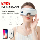 4D Smart Multifunctional Eye Massager with Air Pressure, Vibration, Heating, and Music. V1232-YBAMY001