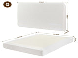 Artiss Queen Bed Frame Boucle Fabric Vacuum Compressed Beds Washable Cover No-Assembly BFRAME-FOAM-SOLIS-Q-WH