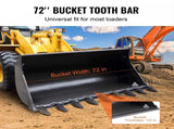 Bucket Tooth Bar, 1800mm, Heavy Duty Tractor Bucket 9 Teeth Bar for Loader Tractor Skidsteer, 2000 V952-NYCDWJC72ZTSO9MC2V0