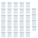 50Pcs Organza Drawstring Bags Sky Blue for Wedding Favor Bags and Jewellery Holders V1192-AZ-W-22360