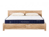 RoomSense Queen 26cm Firm Mattress Bundle with Oatmeal Wooden Bed Frame XFKF-1772-OATMEAL-Q