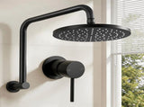 Cefito 9'' Rain Overhead Swivel Shower Head with Wall Bathroom Mixer SHOWER-A3-RO-9-BK-MIXER-RO