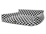 Pawz Pet Bed Plush Checkered Dog Bed Washable Cat Bed PT1370-M-AU