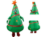 Inflatable Christmas Tree Costume Christmas Costume Polyester Christmas Costume - Green - Size 01 V1102-128-41271-GRN-01