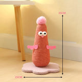 Pink Adorable Chick Cat Scratching Post - Durable Sisal Rope Scratcher Toy for Cats & Kittens V888-ELOSUNG27115