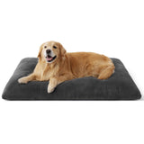 Washable Dog Bed for Crate, Giant Comfort Fluffy Plush Pet Pillow Bed Kennel Pad with Non-Slip V1107-136-31385-DKG4