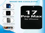 iPhone 17 Pro Max Screen Replacement, 6.9 Inch Incell LCD Display Touch Screen Digitizer, Comes with V1293-0716671404459