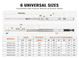 10 Pairs of 558.8mm Drawer Slides Side Mount Rails, Heavy Duty Full Extension Steel Track, V952-CZCJCTDG100L9P7WTV0