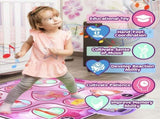Kids Electronic Dance Mat Princess Theme Musical Rhythm Game with LED Lights Adjustable Volume V888-ELOSUNG40407