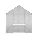 Green Fingers Greenhouse 6.03x2.44x2.68M Double Doors Aluminium Green House Garden Shed GH-ALU-C-603X244X268-AB