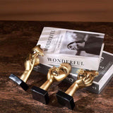 3 Pcs Thinker Statues, Gold and Black Abstract Art Sculpture, Office Decoration, Christmas Gift, New V1237-ZY-715-017
