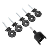50Pcs Electric Fence Insulator Screw in Insulator Fence Ring Post Wood Post Insulator with Insulator V1294-YM0703-3111230084411