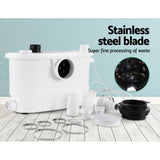 Giantz Macerator Sewerage Pump Waste Water Marine Toilet Disposal Unit Clean PUMP-MAC-400-WH