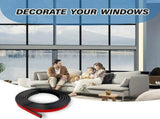 5 Rolls Total Window Grille Inserts Grid Kit Self Adhesive Peel and Stick Trim Simulated DIY Window V1370-AZ4-08075
