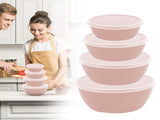 Set of 7 Small Durable 2oz Freezer Containers with Screw Lids - Multicolor, Stackable, Dishwasher V1189-LWWAL-20260401-06281