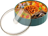Snack Tray with Compartment Snacks Bowl with Lid Plastic Snacks Compartment Snacks Bowls Flat V1237-ZY-203-5239