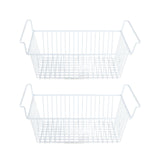 2Pcs Freezer Organizer Bins Steel Wire Large Capacity Strong Bearing Freezer Basket with Handle for V1294-YM0706-3113230181212