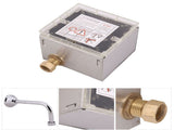 Wall Mount Lavatory Automatic Sensing Urinal Flush Valve Bath Toilet Faucet Taps V1294-YM0722-JY04267