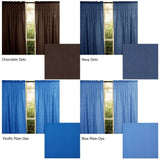 Pair of Polyester Cotton Rod Pocket Unlined Curtains 110 x 213 cm each Chocolate Dots V442-HIN-CURTAIN-PRINTDOTS-CHOCOLATE-RE