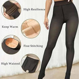 New Compression Band & One Seam Option, Sizes XS-3XL Magic Fleece Lined Leggings with Shaping Snatch V1366-AZ2-W-11453