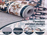 Artiss Floor Rug 240x340cm Large Washable Persian Area Rug Living Room Carpet FLR-4857-240X340-BL